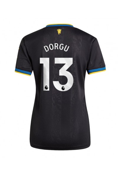 Manchester United Patrick Dorgu #13 Jalkapallovaatteet Naisten Kolmaspaita 2025-26 Lyhythihainen Manchester United Patrick Dorgu #13 Jalkapallovaatteet Naisten Kolmaspaita 2025-26 Lyhythihainen